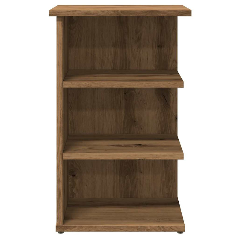 vidaXL kézműves tölgy színű szerelt fa tálalószekrény 35x35x55 cm