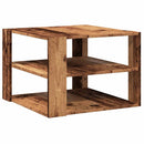 vidaXL dohányzóasztal Régi fa 58x58x40 cm Műfa 58x58x40 cm Műanyag fa