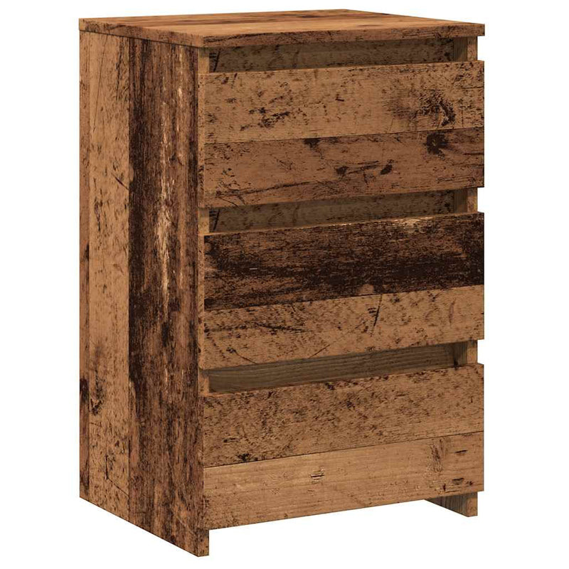 vidaXL antik fa színű szerelt fa éjjeliszekrény 40x35x62,5 cm