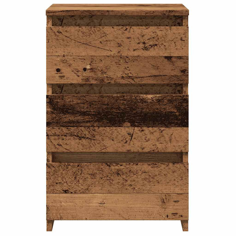 vidaXL antik fa színű szerelt fa éjjeliszekrény 40x35x62,5 cm