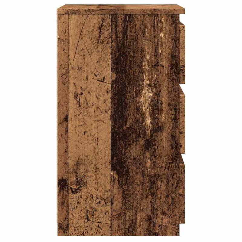vidaXL antik fa színű szerelt fa éjjeliszekrény 40x35x62,5 cm