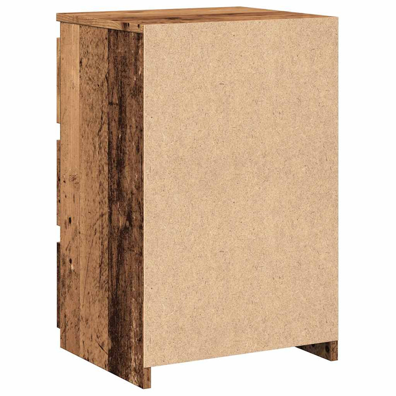 vidaXL antik fa színű szerelt fa éjjeliszekrény 40x35x62,5 cm
