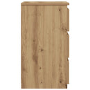 vidaXL kézműves tölgy színű szerelt fa éjjeliszekrény 40x35x62,5 cm