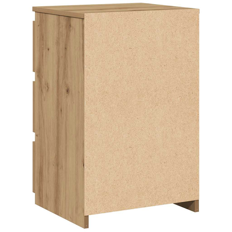 vidaXL kézműves tölgy színű szerelt fa éjjeliszekrény 40x35x62,5 cm