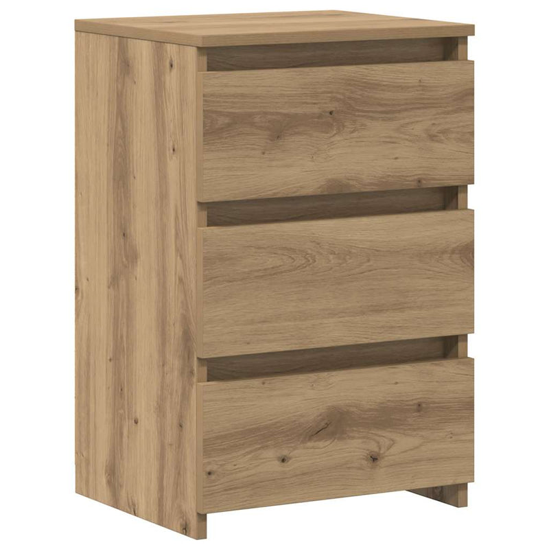 vidaXL éjjeliszekrények 2 db Artisan tölgy 40x35x62,5 cm műfa