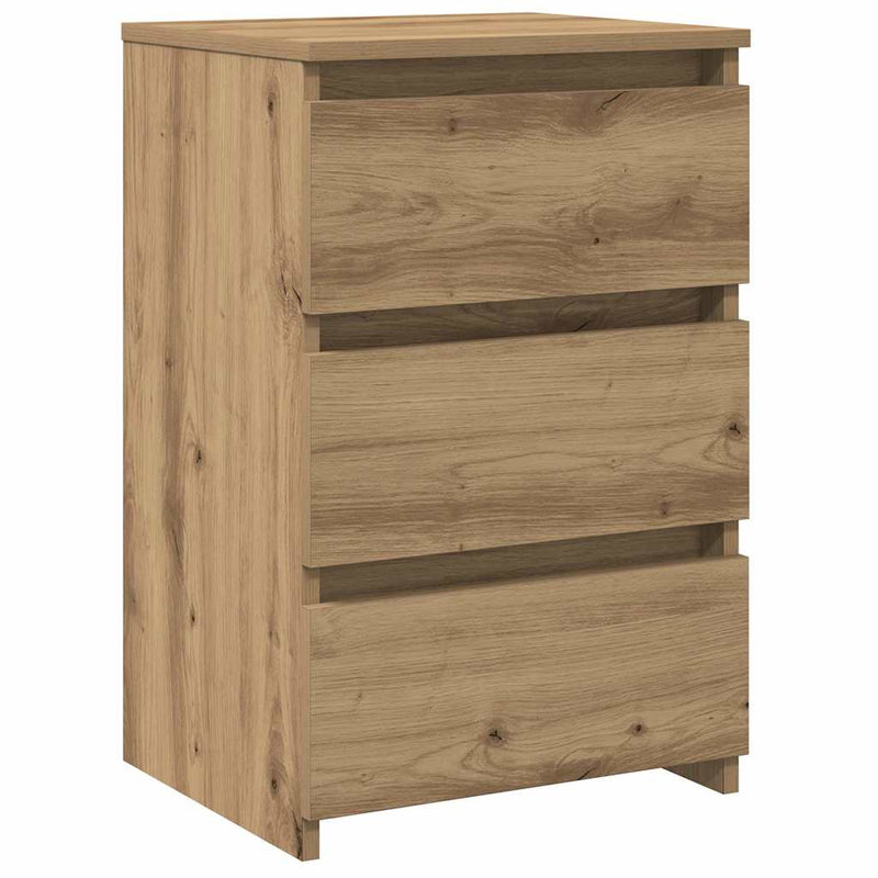vidaXL éjjeliszekrények 2 db Artisan tölgy 40x35x62,5 cm műfa