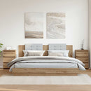 vidaXL éjjeliszekrények 2 db Artisan tölgy 40x35x62,5 cm műfa