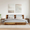 vidaXL 2 db antik fa színű szerelt fa éjjeliszekrény 40 x 30 x 40 cm