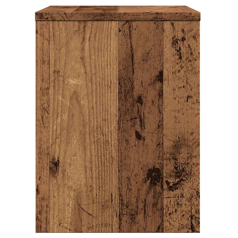 vidaXL 2 db antik fa színű szerelt fa éjjeliszekrény 40 x 30 x 40 cm