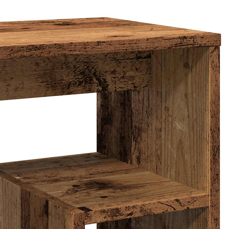 vidaXL 2 db antik fa színű szerelt fa éjjeliszekrény 40 x 30 x 40 cm