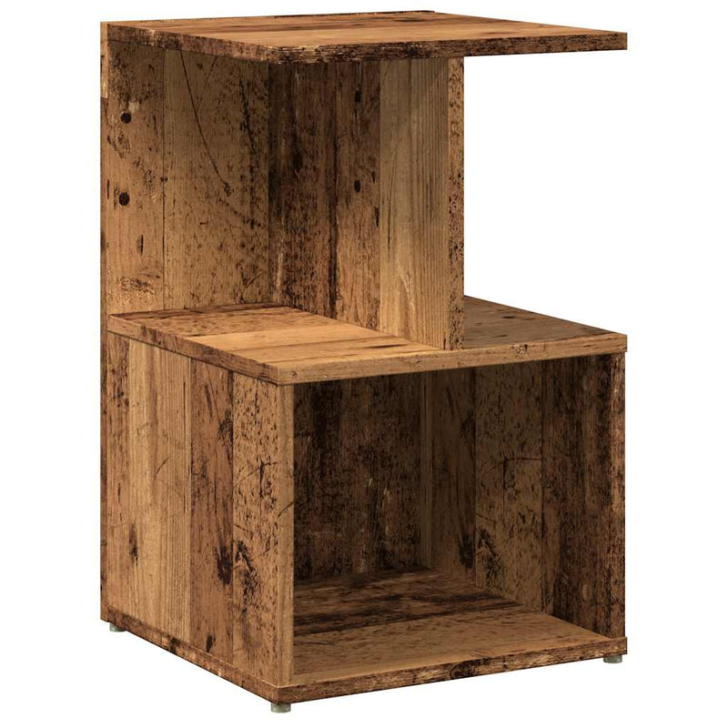 vidaXL éjjeliszekrények 2 db Régi fa 35x35x55 cm Gépesített fa