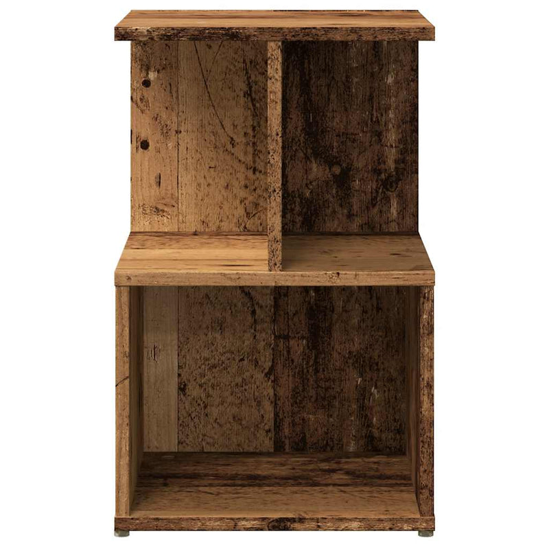 vidaXL éjjeliszekrények 2 db Régi fa 35x35x55 cm Gépesített fa