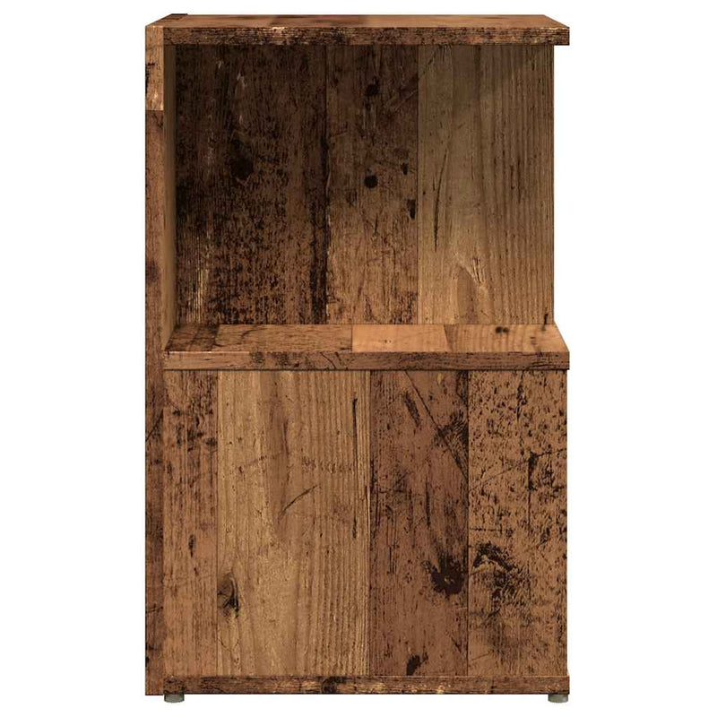 vidaXL éjjeliszekrények 2 db Régi fa 35x35x55 cm Gépesített fa