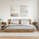 vidaXL éjjeliszekrények 2 db Artisan tölgy 35x35x55 cm műfa