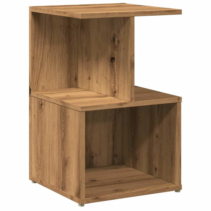 vidaXL éjjeliszekrények 2 db Artisan tölgy 35x35x55 cm műfa
