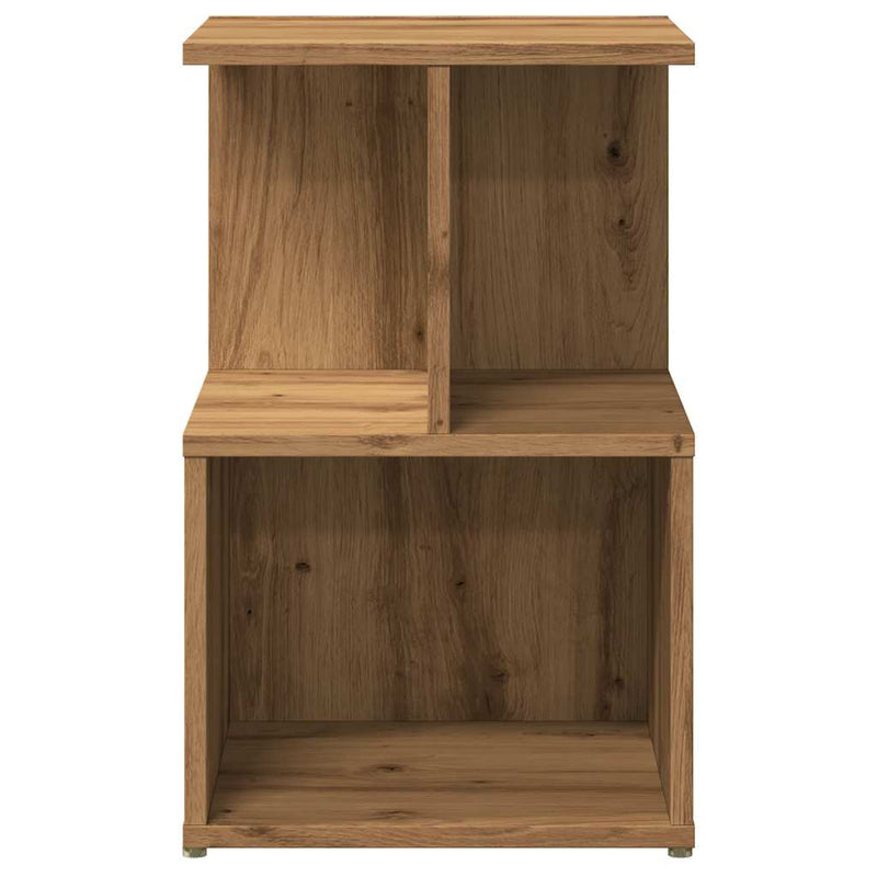 vidaXL éjjeliszekrények 2 db Artisan tölgy 35x35x55 cm műfa