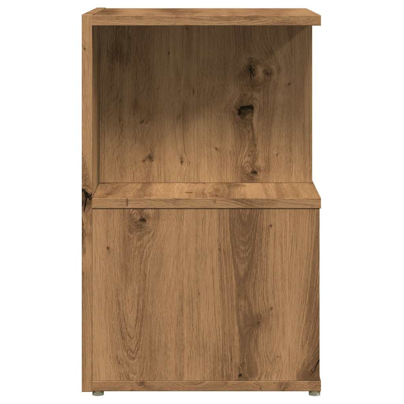 vidaXL éjjeliszekrények 2 db Artisan tölgy 35x35x55 cm műfa