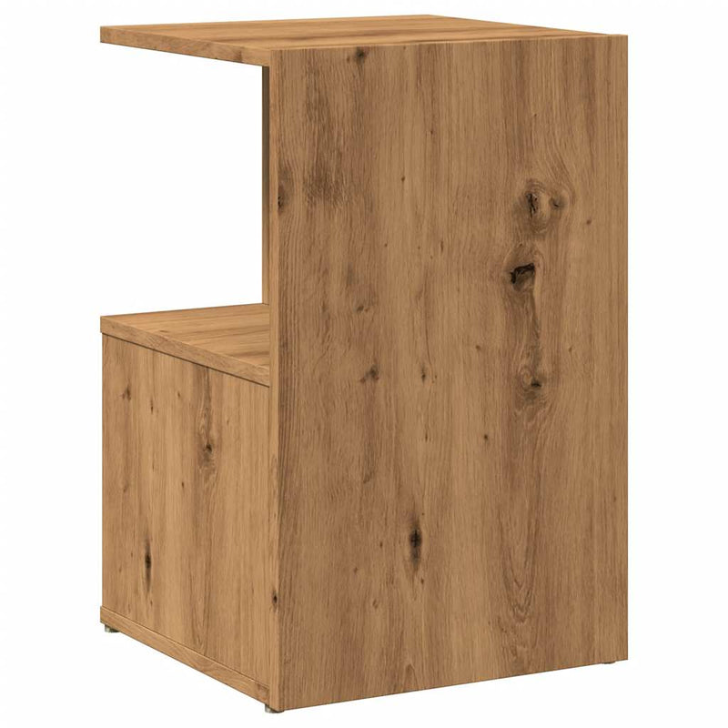 vidaXL éjjeliszekrények 2 db Artisan tölgy 35x35x55 cm műfa