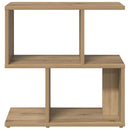 vidaXL 2 db kézműves tölgyszínű szerelt fa éjjeliszekrény 50x30x51,5cm