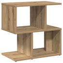 vidaXL 2 db kézműves tölgyszínű szerelt fa éjjeliszekrény 50x30x51,5cm