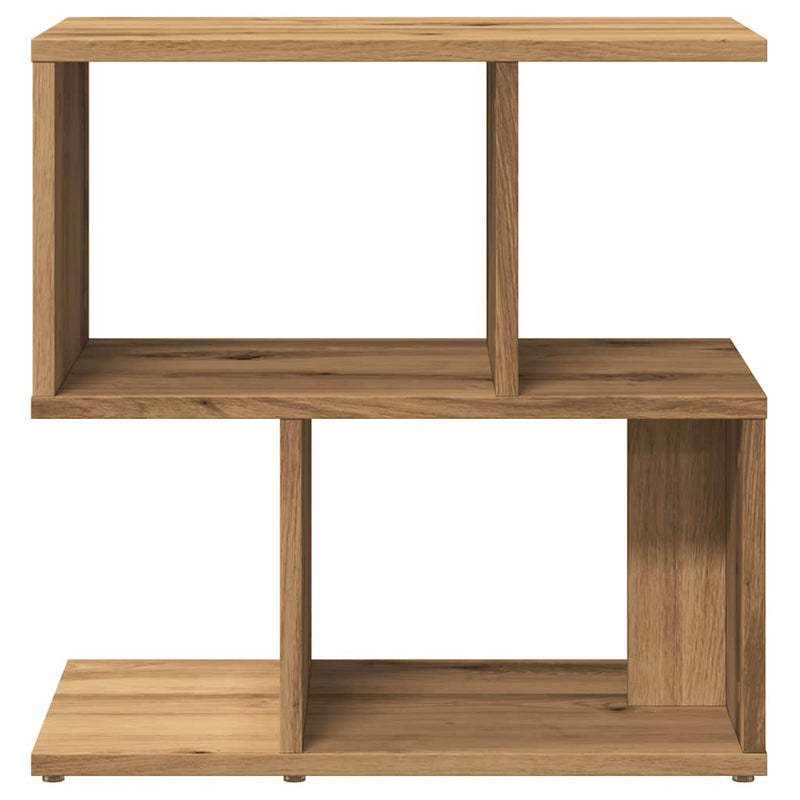 vidaXL 2 db kézműves tölgyszínű szerelt fa éjjeliszekrény 50x30x51,5cm