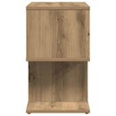 vidaXL 2 db kézműves tölgyszínű szerelt fa éjjeliszekrény 50x30x51,5cm