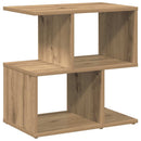 vidaXL 2 db kézműves tölgyszínű szerelt fa éjjeliszekrény 50x30x51,5cm