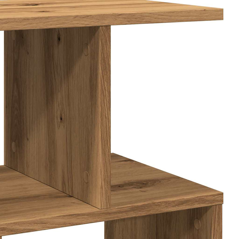 vidaXL 2 db kézműves tölgyszínű szerelt fa éjjeliszekrény 50x30x51,5cm