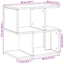 vidaXL 2 db kézműves tölgyszínű szerelt fa éjjeliszekrény 50x30x51,5cm