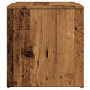 vidaXL Oldalasztal Régi fa 59x36x38 cm Gépelt fa