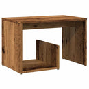 vidaXL Oldalasztal Régi fa 59x36x38 cm Gépelt fa