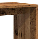 vidaXL Oldalasztal Régi fa 59x36x38 cm Gépelt fa