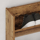 vidaXL antik fa színű szerelt fa fali cipősszekrény 80 x 18 x 90 cm