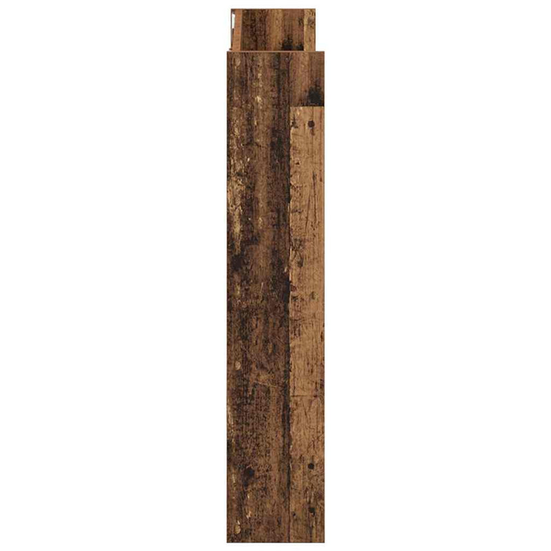 vidaXL antik fa színű szerelt fa fali cipősszekrény 80 x 18 x 90 cm