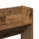 vidaXL antik fa színű szerelt fa fali cipősszekrény 80 x 18 x 90 cm