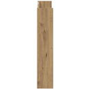 vidaXL kézműves tölgy színű szerelt fa fali cipőszekrény 80x18x90 cm