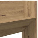 vidaXL kézműves tölgy színű szerelt fa fali cipőszekrény 80x18x90 cm