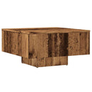 vidaXL antik fa színű szerelt fa dohányzóasztal 60 x 60 x 31,5 cm