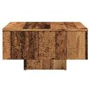 vidaXL antik fa színű szerelt fa dohányzóasztal 60 x 60 x 31,5 cm