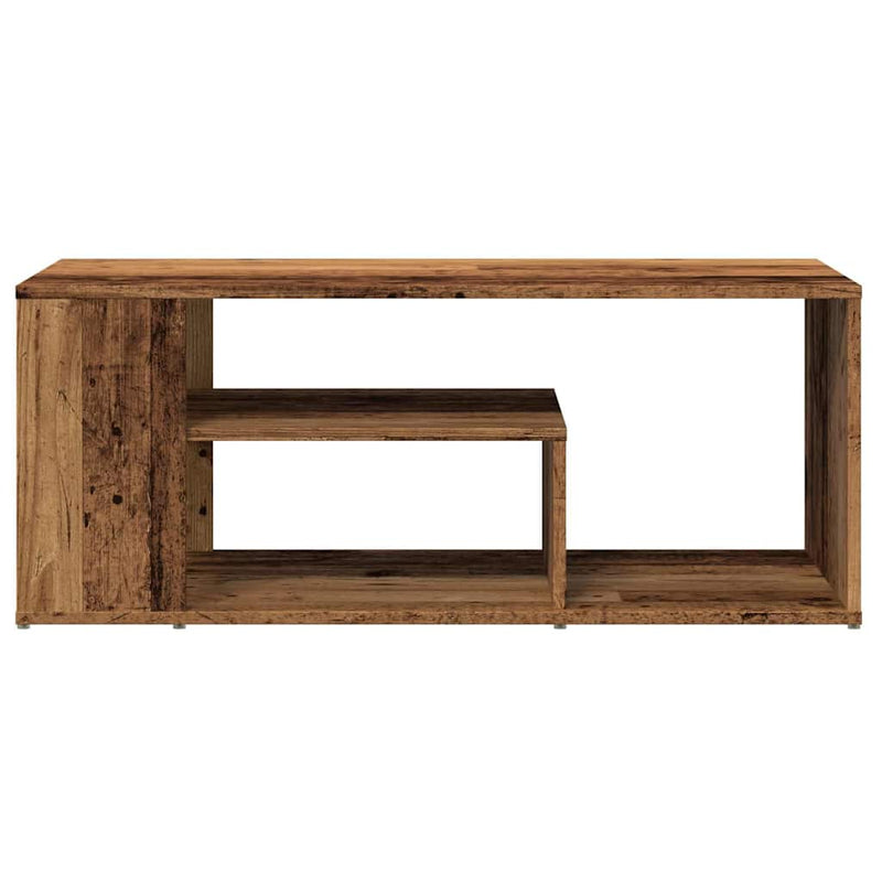 vidaXL dohányzóasztal Régi fa 100x50x40 cm Gépelt fa