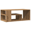 vidaXL dohányzóasztal Artisan tölgy 100x50x40 cm Gépelt fa