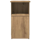 vidaXL Oldalasztal Artisan tölgy 36x30x56 cm Gépelt fa