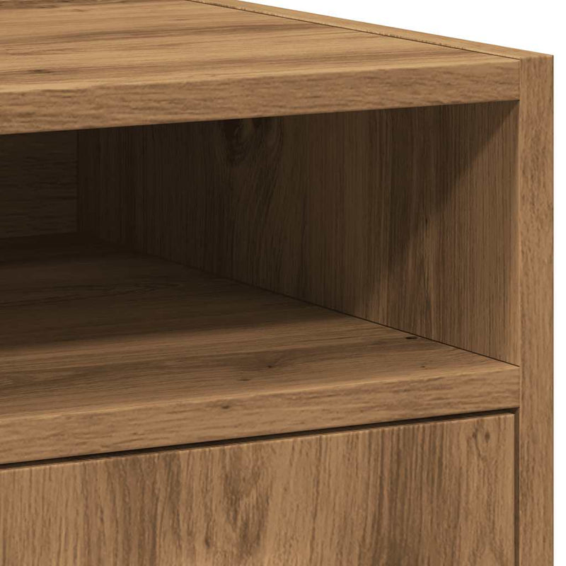 vidaXL szekrény kerekekkel Artisan tölgy Gépi úton előállított fa