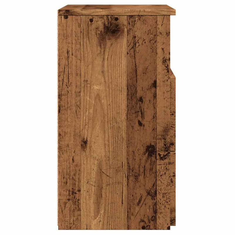vidaXL antik fa színű szerelt fa éjjeliszekrény 50 x 32 x 60 cm