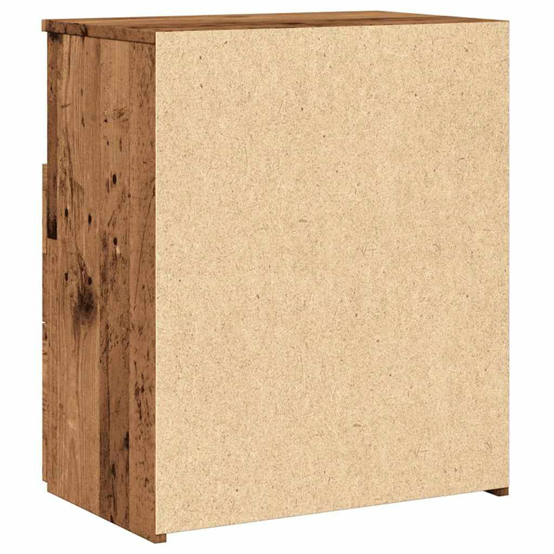 vidaXL antik fa színű szerelt fa éjjeliszekrény 50 x 32 x 60 cm