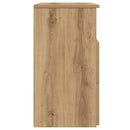 vidaXL 2 db kézműves tölgy színű szerelt fa éjjeliszekrény 50x32x60 cm