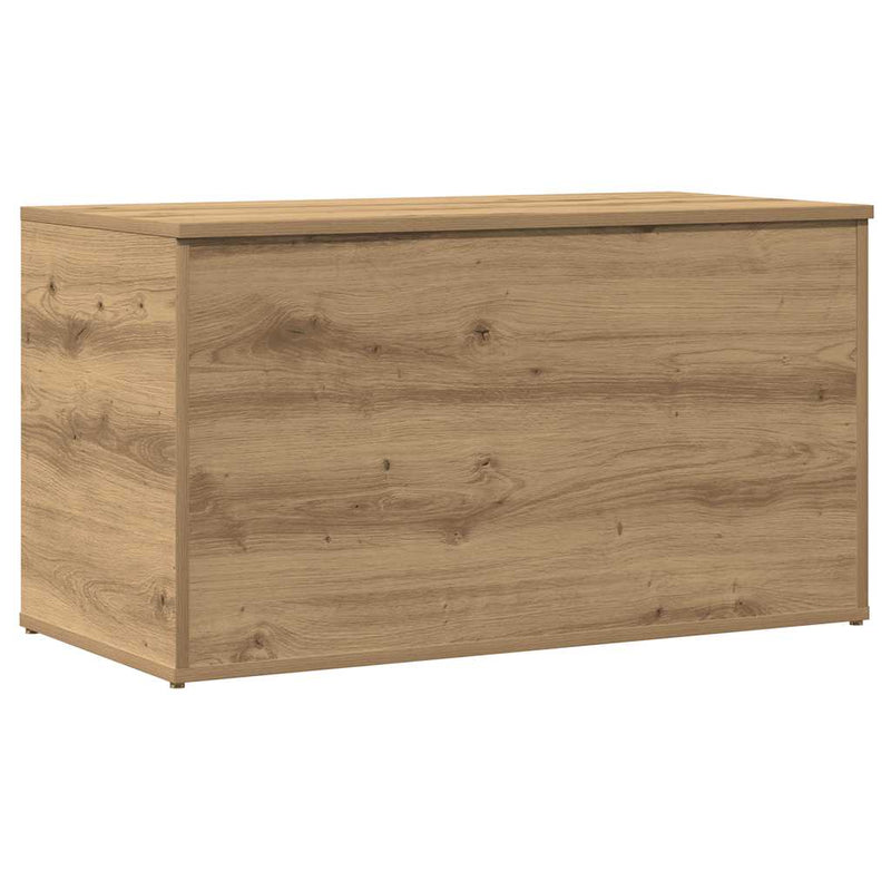 vidaXL kézműves tölgy színű szerelt fa tárolóláda 84 x 42 x 46 cm