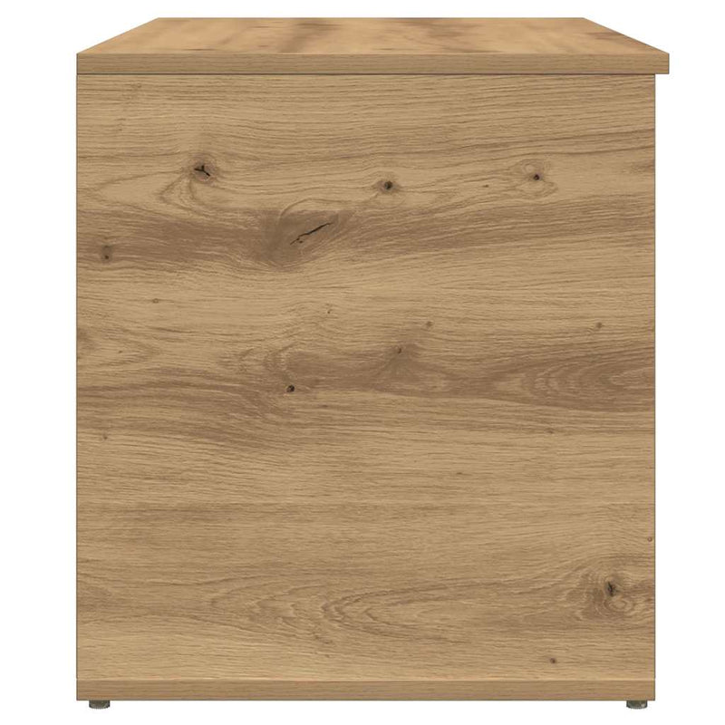 vidaXL kézműves tölgy színű szerelt fa tárolóláda 84 x 42 x 46 cm