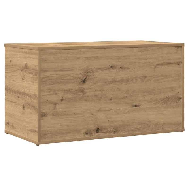 vidaXL kézműves tölgy színű szerelt fa tárolóláda 84 x 42 x 46 cm