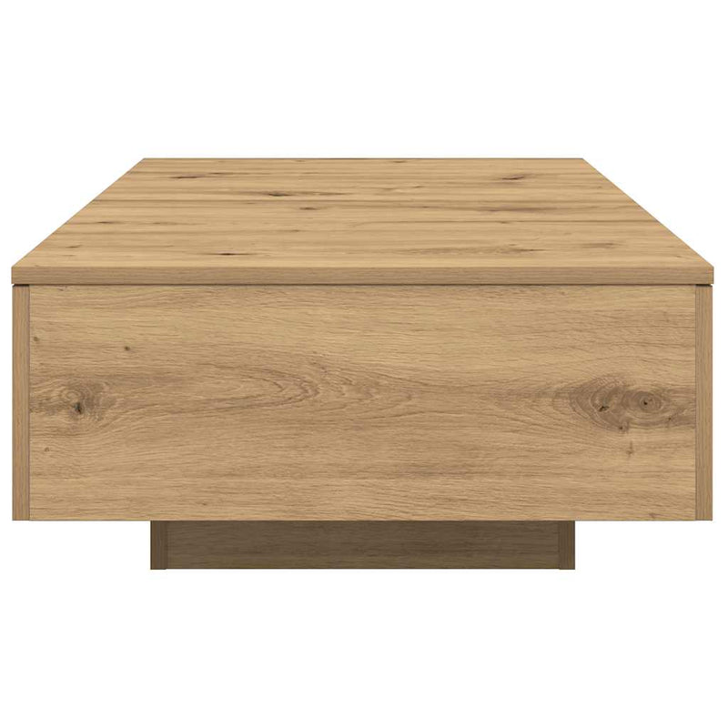vidaXL kézműves tölgy színű szerelt fa dohányzóasztal 90 x 60 x 31 cm